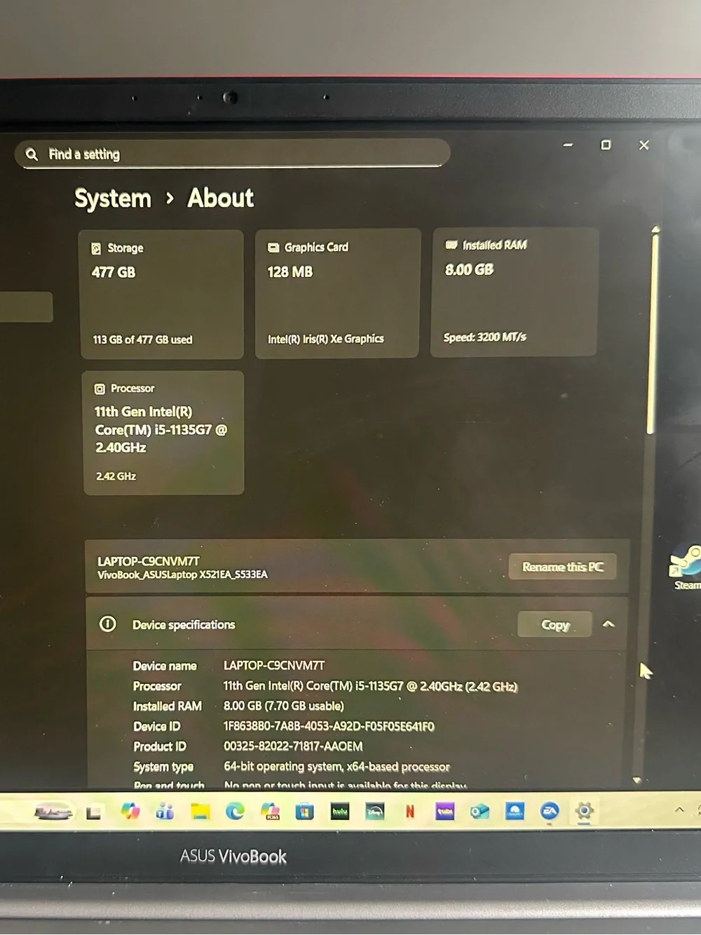 ASUS VivoBook s15 Laptop - red